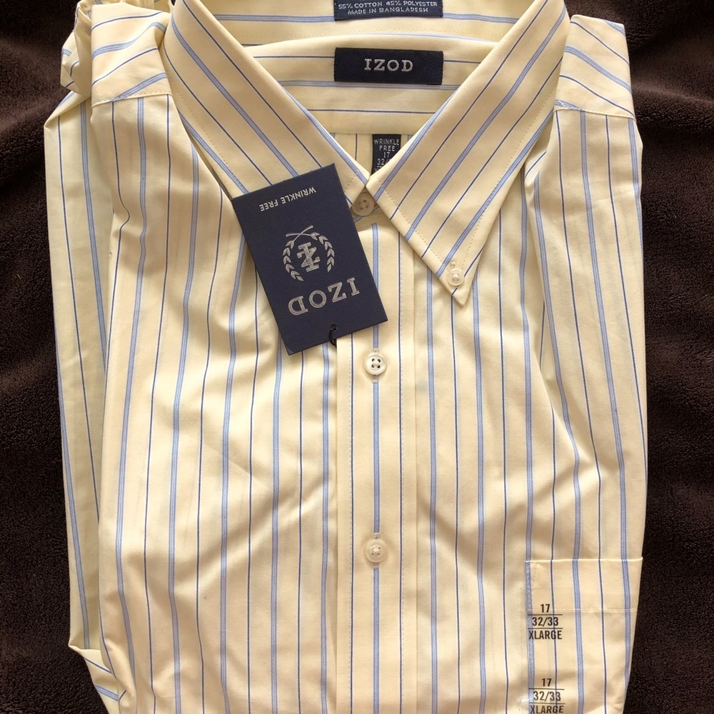 Izod button down casual men’s shirt
